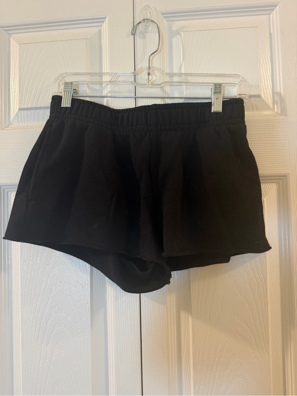 No Boundaries Black Elastic-Waist Athletic Shorts